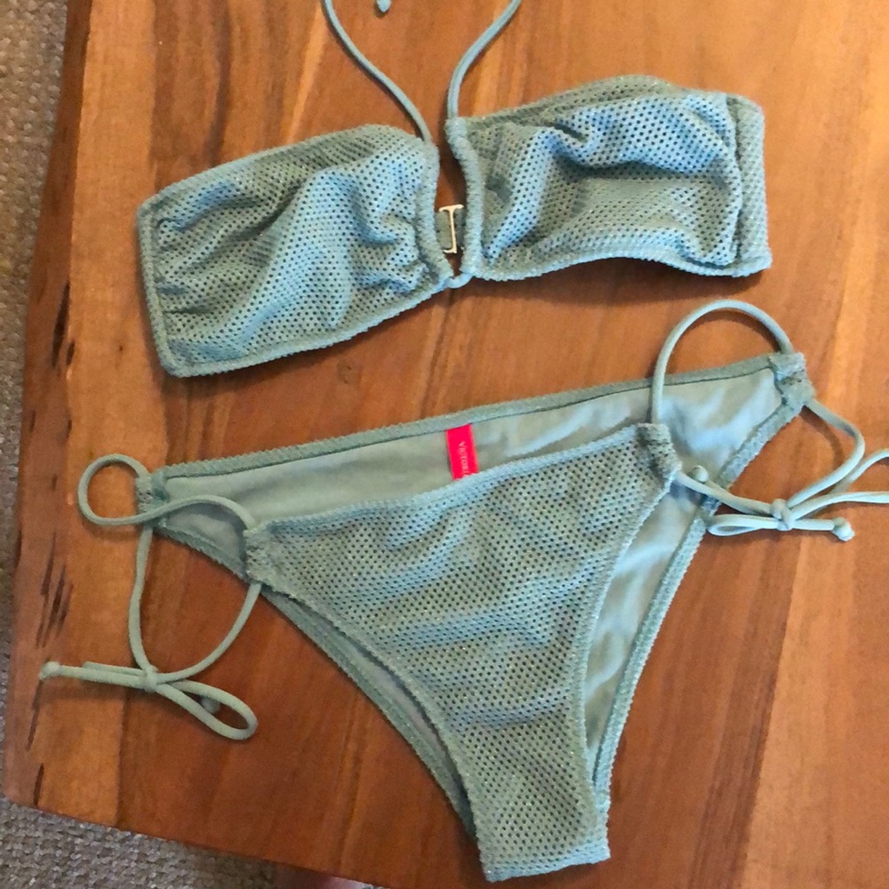 Victorias Secret Beautiful teal adjustable bikini